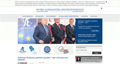 Desktop Screenshot of kwasniewskialeksander.pl